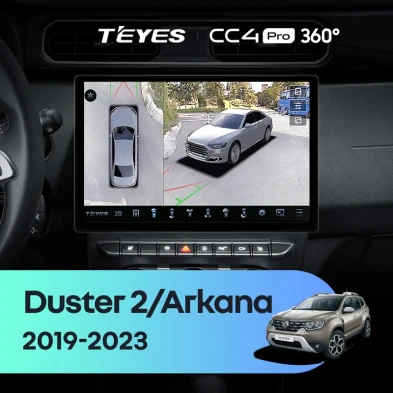 Штатная магнитола Teyes CC4 Pro 360 8/128 Renault Arkana (2019-2023) F2 (11")