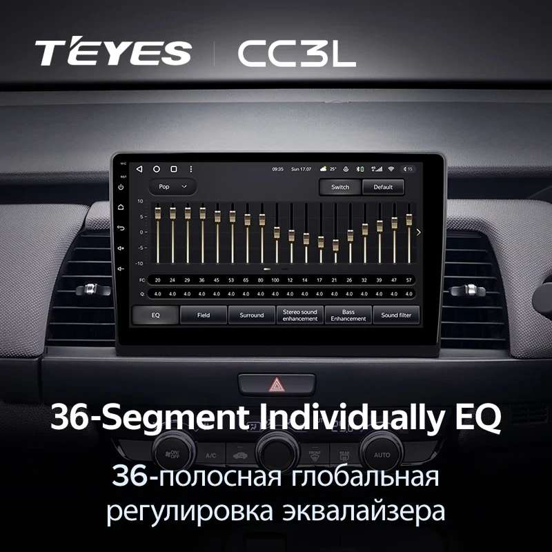 Штатная магнитола Teyes CC3L 4/64 Honda Fit 4 (2020-2024) Тип-B Правый руль
