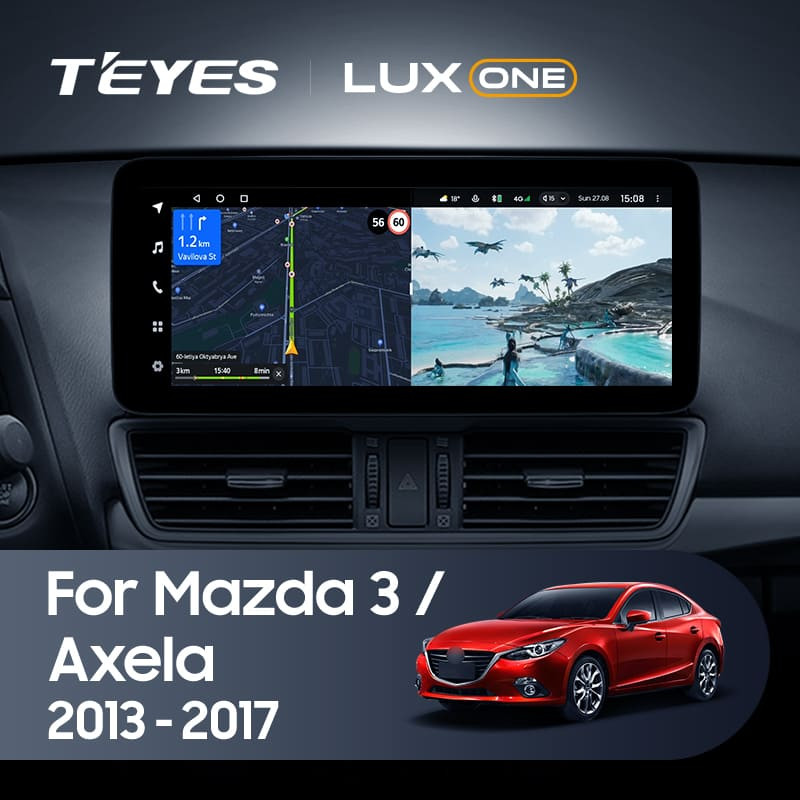 Штатная магнитола Teyes LUX ONE 4/64 Mazda 3 BM (2013-2017) Тип-A