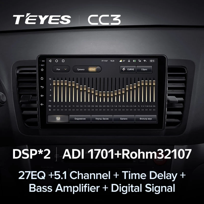 Штатная магнитола Teyes CC3 4/32 Subaru Legacy 4 (2003-2009)