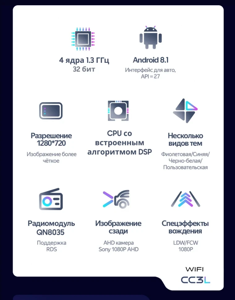 Штатная магнитола Teyes CC3L WiFi 2/32 Mitsubishi ASX 1 (2010-2016) Тип-B (9")