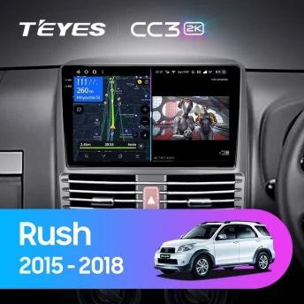 Штатная магнитола Teyes CC3 2K 4/64 Toyota Rush (2015-2018) Правый руль