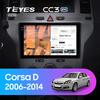 Штатная магнитола Teyes CC3 2K 4/32 Opel Corsa D (2006-2014) F2