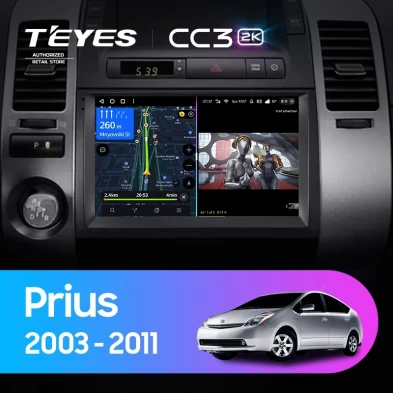 Штатная магнитола Teyes CC3 2K 360 6/128 Toyota Prius XW20 (2003-2011) F1