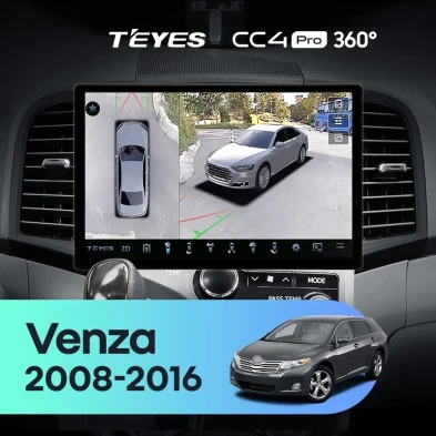Штатная магнитола Teyes CC4 Pro 360 12/256 Toyota Venza (2008-2016) (13")
