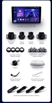 Штатная магнитола Teyes CC3 2K 360 6/128 Toyota Yaris (2020-2023) Правый руль