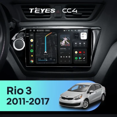 Штатная магнитола Teyes CC4 8/128 Kia Rio 3 (2011-2017)