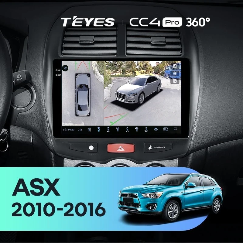 Штатная магнитола Teyes CC4 Pro 360 12/256 Mitsubishi ASX 1 (2010-2016) Тип-A