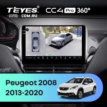 Штатная магнитола Teyes CC4 Pro 360 12/256 Peugeot 2008 (2013-2020)
