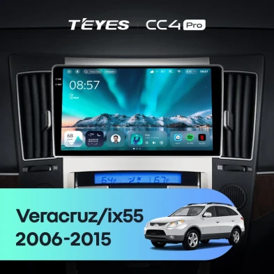Штатная магнитола Teyes CC4 Pro 12/256 Hyundai ix55 (2006-2015)