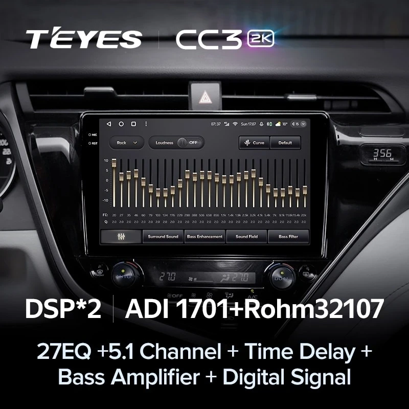 Штатная магнитола Teyes CC3 2K 6/128 Toyota Camry 8 XV 70 (2017-2020) F1