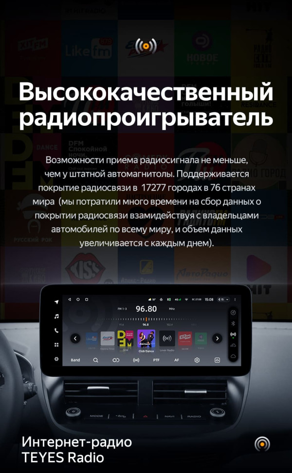 Штатная магнитола Teyes LUX ONE 4/64 Ford Escape 3 (2012-2019)