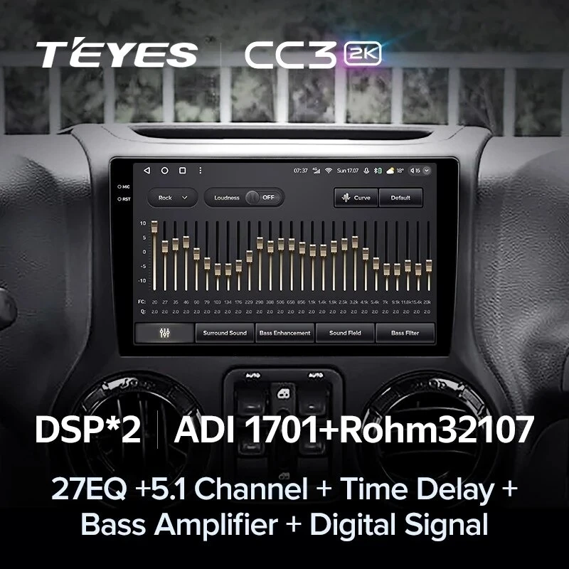 Штатная магнитола Teyes CC3 2K 4/32 Jeep Wrangler 3 JK (2010-2017) L14