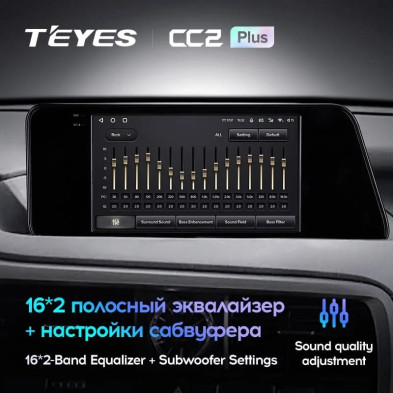 Штатная магнитола Teyes CC2 Plus 3/32 Lexus RX200t RX270 RX300 RX350 RX350L RX450h AL20 IV (2015-2019) (0din)