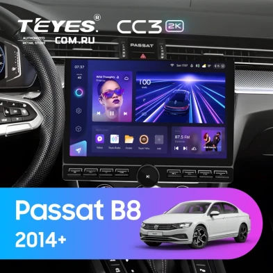 Штатная магнитола Teyes CC3 2K 6/128 Volkswagen Passat B8 2014+ (13" с кнопками)