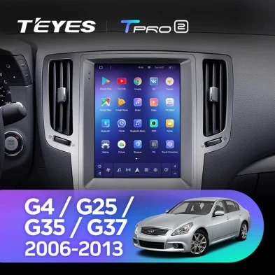 Штатная магнитола Tesla style Teyes TPRO 2 3/32 Infiniti G4 G25 G35 G37 (2006-2013)