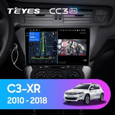 Штатная магнитола Teyes CC3 2K 6/128 Citroen C3-XR (2010-2018) F2