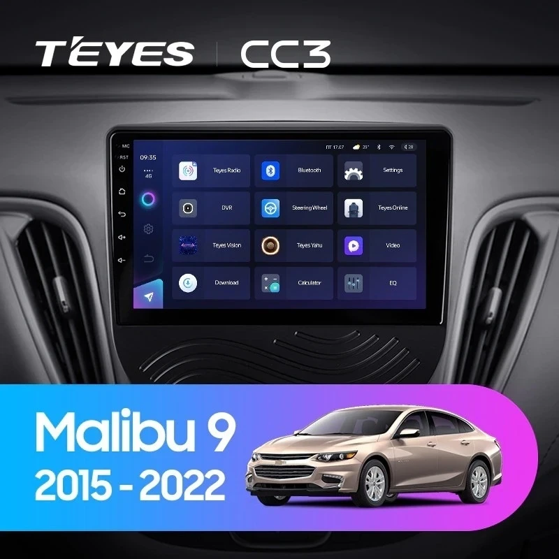 Штатная магнитола Teyes CC3 4/32 Chevrolet Malibu 9 (2015-2022) F3 (0din)