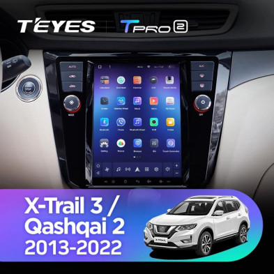 Штатная магнитола Tesla style Teyes TPRO 2 4/64 Nissan X-Trail 3 T32 (2013-2022)