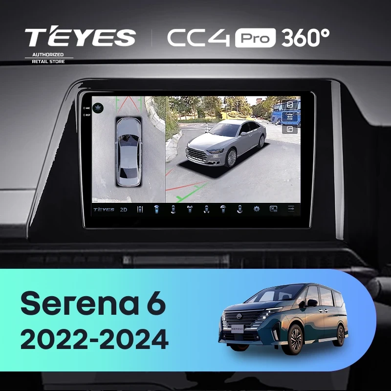 Штатная магнитола Teyes CC4 Pro 360 12/256 Nissan Serena 6 C28 (2022-2024)