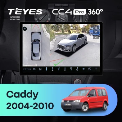 Штатная магнитола Teyes CC4 Pro 360 12/256 Volkswagen Caddy 2K (2004-2010) (13")
