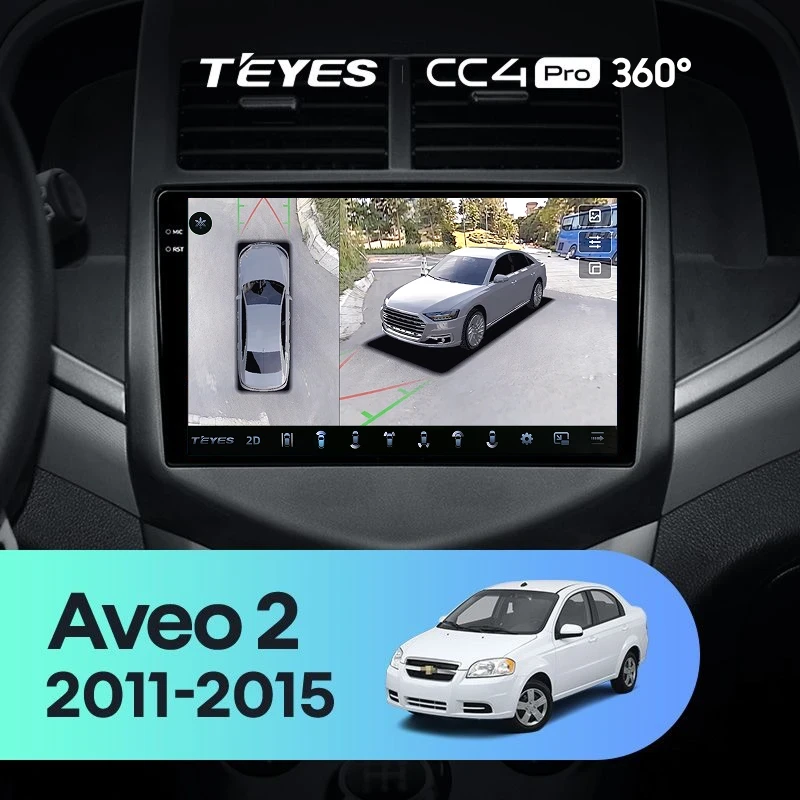 Штатная магнитола Teyes CC4 Pro 360 12/256 Chevrolet Aveo 2 (2011-2015)