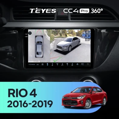 Штатная магнитола Teyes CC4 Pro 360 8/128 Kia Rio 4 (2016-2020) Тип-B