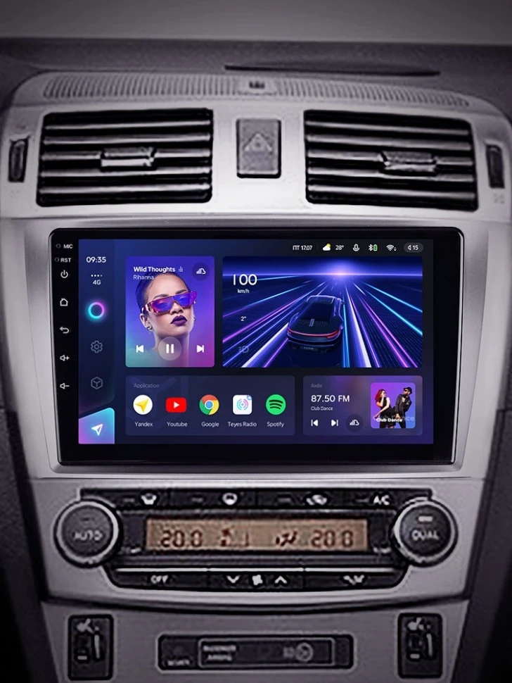 Штатная магнитола Teyes CC3 4/32 Toyota Avensis 3 (2008-2015) F1