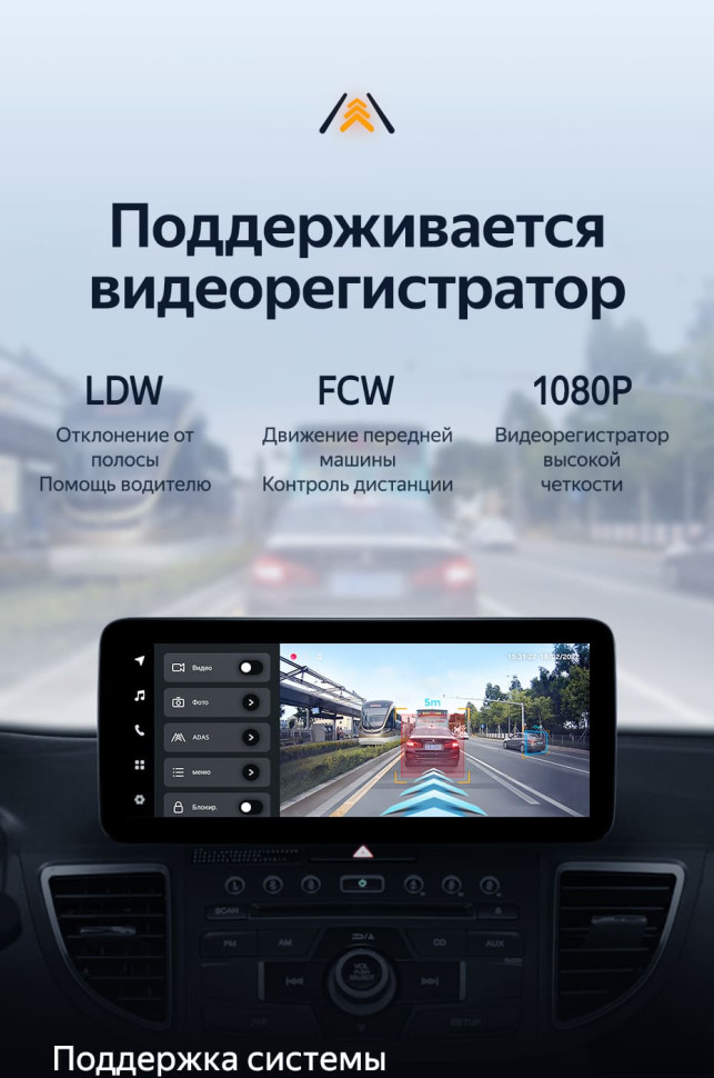 Штатная магнитола Teyes LUX ONE 4/64 Honda CR-V 4 RM RE (2011-2018) Тип-B