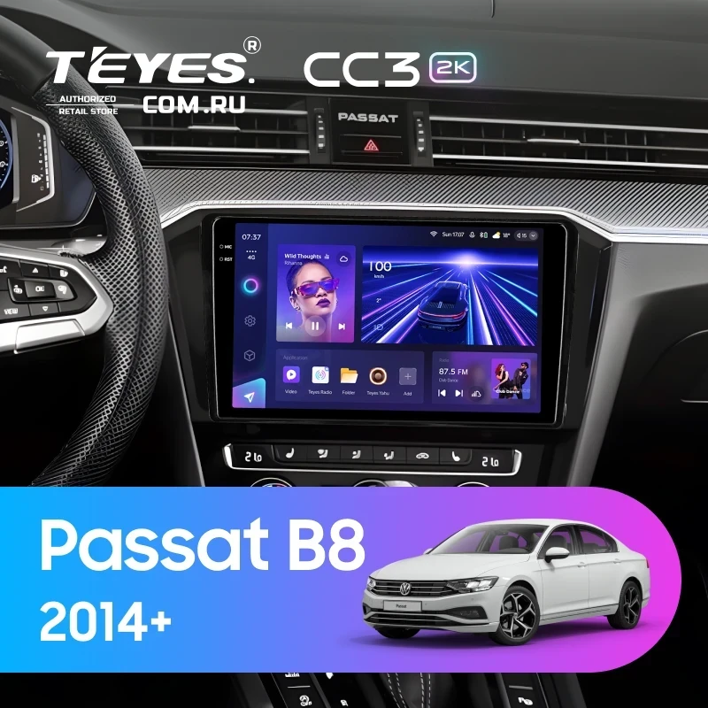Штатная магнитола Teyes CC3 2K 4/32 Volkswagen Passat B8 2014+