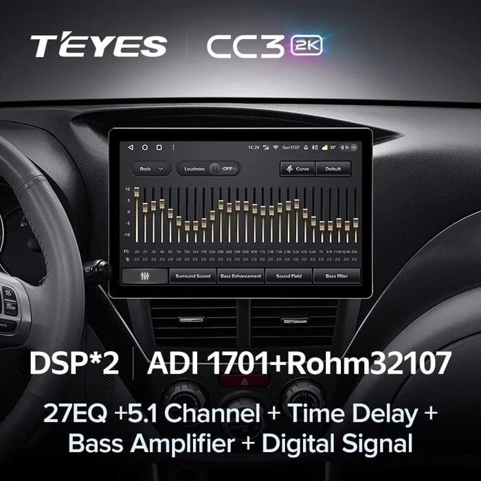 Штатная магнитола Teyes CC3 2K 4/64 Subaru Forester 3 SH (2007-2013) (11")