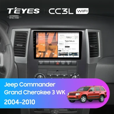 Штатная магнитола Teyes CC3L WiFi 2/32 Jeep Grand Cherokee 3 WK (2004-2010)
