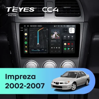 Штатная магнитола Teyes CC4 8/128 Subaru Impreza GD GG (2002-2007)