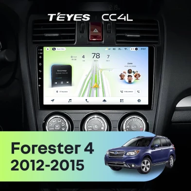 Штатная магнитола Teyes CC4L 6/64 Subaru Forester 4 SJ (2012-2015) Тип-B