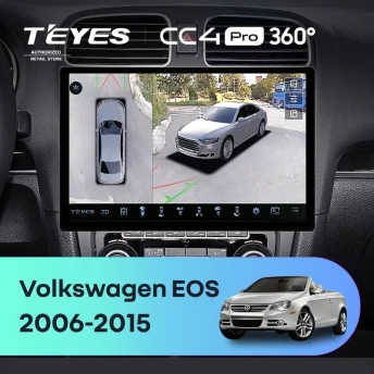 Штатная магнитола Teyes CC4 Pro 360 12/256 Volkswagen EOS (2006-2015) (13")