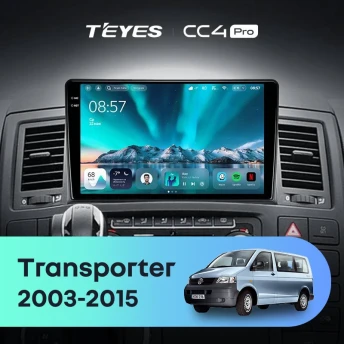 Штатная магнитола Teyes CC4 Pro 8/128 Volkswagen Transporter T5 (2003-2015)