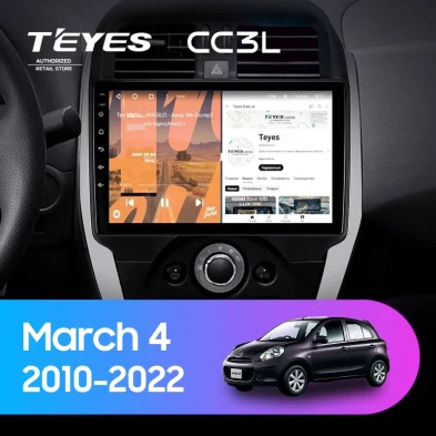 Штатная магнитола Teyes CC3L 4/32 Nissan March 4 (K13) (2010-2022) F1