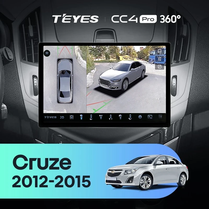 Штатная магнитола Teyes CC4 Pro 360 8/128 Chevrolet Cruze J300 J308 (2012-2015) F1 (11")