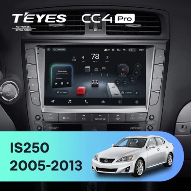 Штатная магнитола Teyes CC4 Pro 12/256 Lexus IS250 XE20 (2005-2013) (Hm) Тип-B