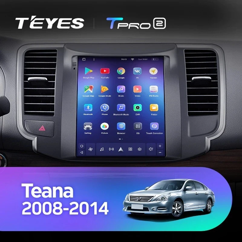 Штатная магнитола Tesla style Teyes TPRO 2 3/32 Nissan Teana J32 (2008-2013)