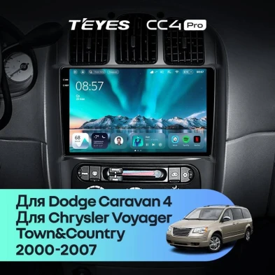 Штатная магнитола Teyes CC4 Pro 8/128 Dodge Caravan 4 (2000-2007) Тип-B