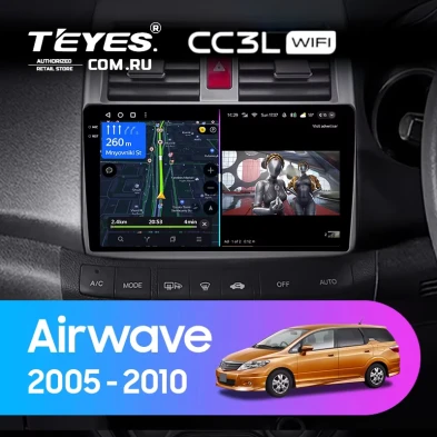 Штатная магнитола Teyes CC3L WiFi 2/32 Honda Airwave GJ (2005-2010) Правый руль