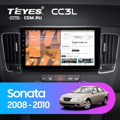 Штатная магнитола Teyes CC3L 4/64 Hyundai Sonata NF (2008-2010) F2