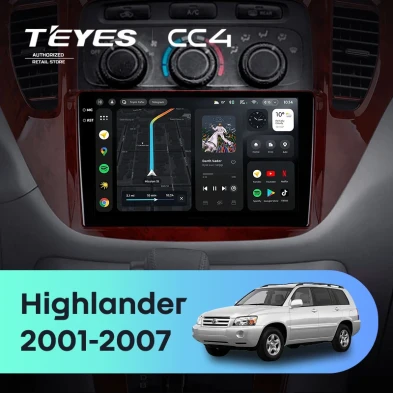 Штатная магнитола Teyes CC4 6/64 Toyota Highlander 1 XU20 (2001-2007)