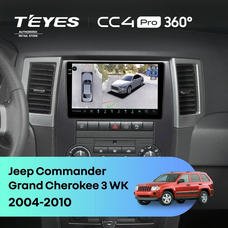 Штатная магнитола Teyes CC4 Pro 360 8/128 Jeep Commander (2005-2010)