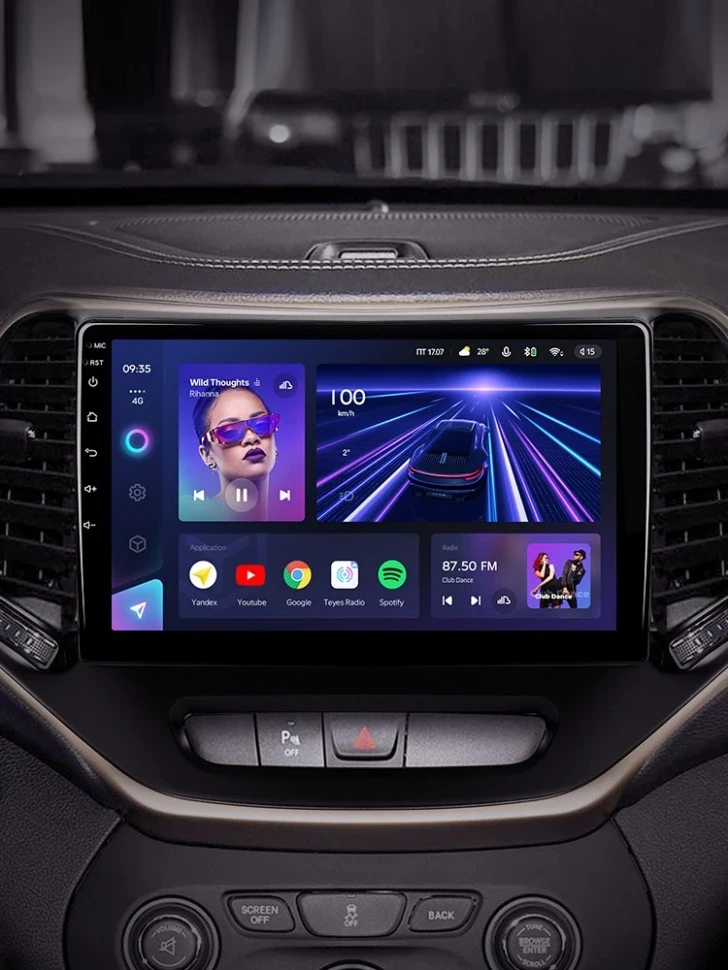 Штатная магнитола Teyes CC3 4/32 Jeep Cherokee 5 KL (2014-2018)