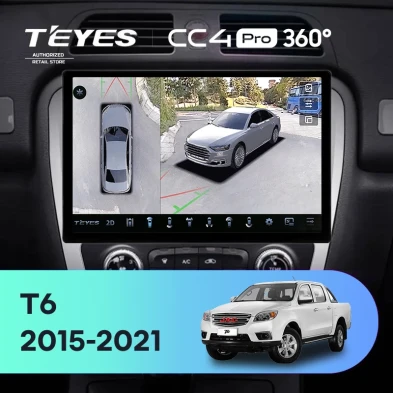 Штатная магнитола Teyes CC4 Pro 360 12/256 JAC T6 (2015-2021) (13")