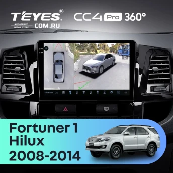 Штатная магнитола Teyes CC4 Pro 360 12/256 Toyota Hilux (2008-2014) F1