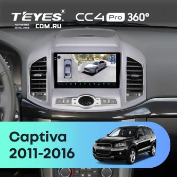 Штатная магнитола Teyes CC4 Pro 360 12/256 Chevrolet Captiva 1 C140 (2011-2016) F2