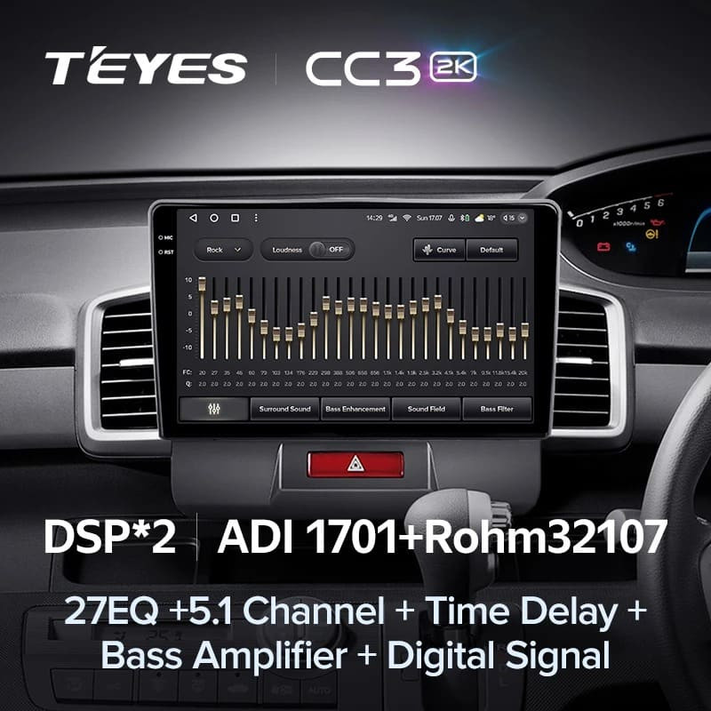 Штатная магнитола Teyes CC3 2K 360 6/128 Honda Freed 1 (2008-2016) F1 Правый руль